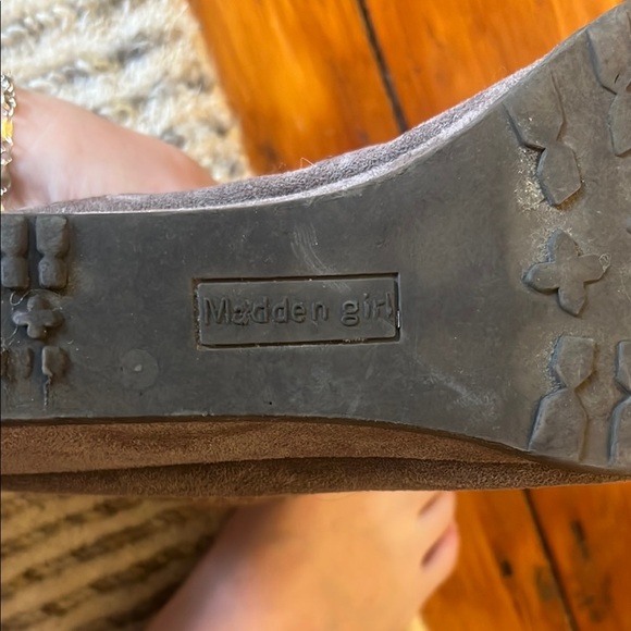 Madden Girl Lace Up Suede Wedge Boots - Brown - Picture 2 of 5